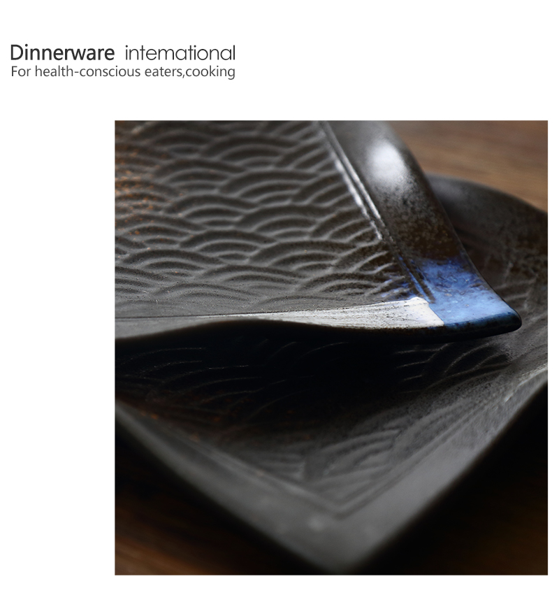 Tao soft vintage Japanese sushi 0 the irregular characteristics of ceramic plate creative cuisine sashimi dish home