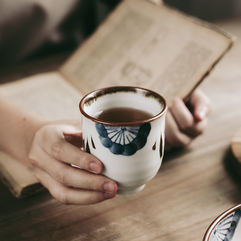 Tao soft vintage single Japanese hand - made ceramic cups tea cup of creative household contracted tea cups, sample tea cup