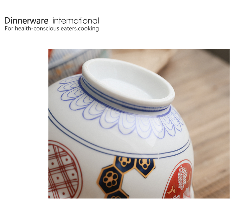 Tao soft Japanese mercifully rainbow such as bowl with cover steamed egg stew bowl bowl ceramic bowl to offer them home soup tureen a single large soup bowl