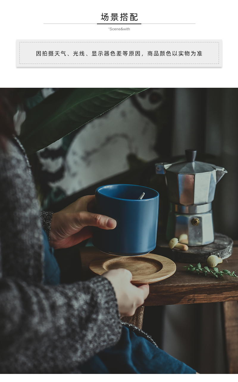 Tao soft wood coasters northern European cup mat mat small circular cup insulation pad keller wooden MATS