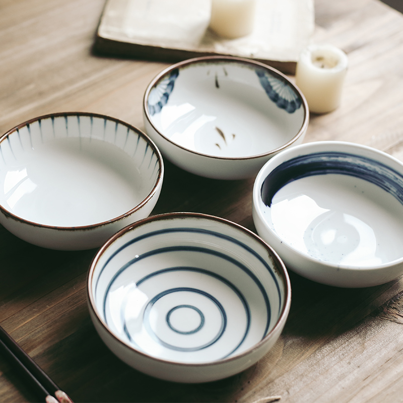 Tao soft is 6 inch ceramic tableware under the glaze color Japanese noodles in soup bowl bowl household rainbow such as bowl soup bowl, lovely rainbow such use