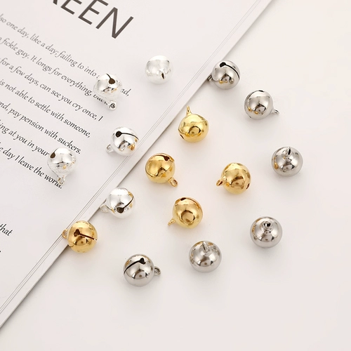 Браслет из бисера с аксессуарами ручной работы, золотой серебряный медный этнический колокольчик, «сделай сам»