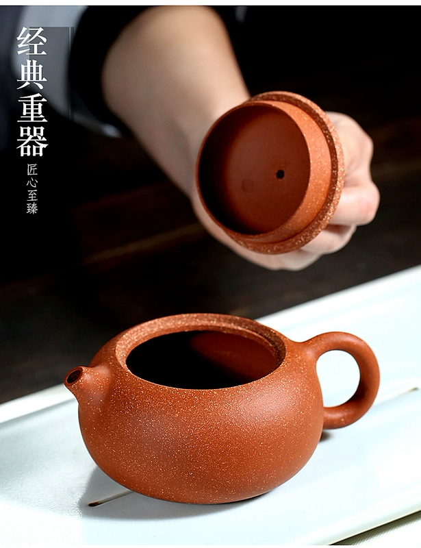 các loại ấm tử sa Yixing nồi cát tím nguyên chất handmade hộ gia đình ấm trà đích thực ban đầu quặng xuống dốc bùn Xishi nồi Kung Fu bộ trà ấm tư sa bộ trà đạo hắc tử sa