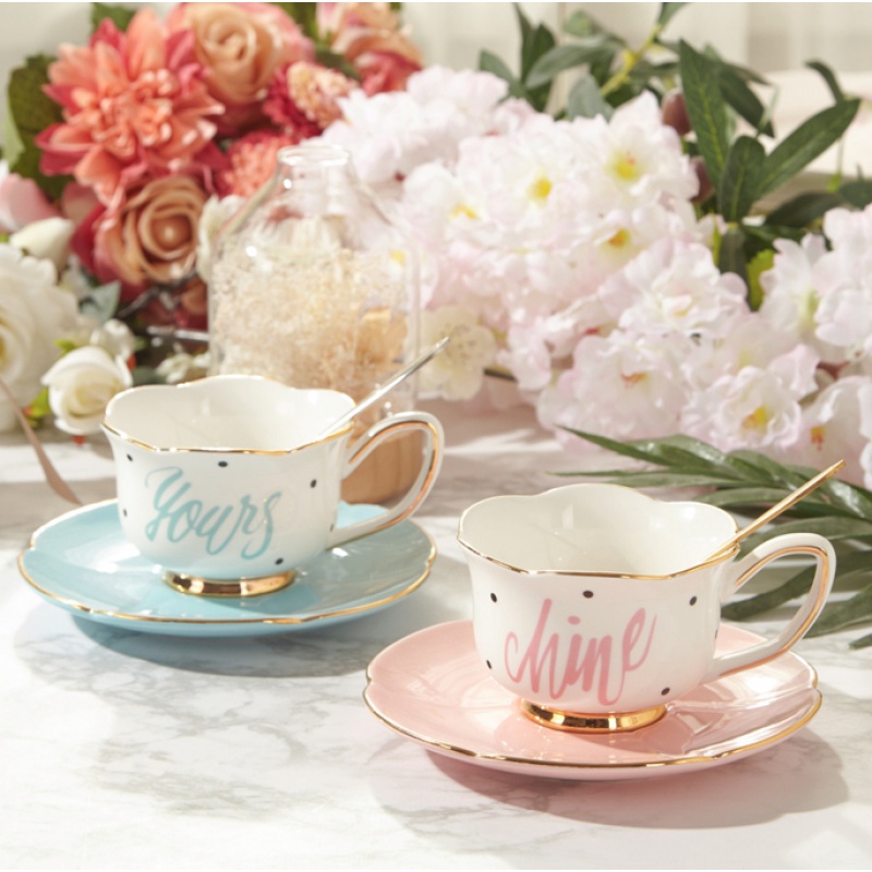 European kit high - grade ipads China coffee cups ceramic cup creative household coffee cups and saucers suit afternoon tea cups