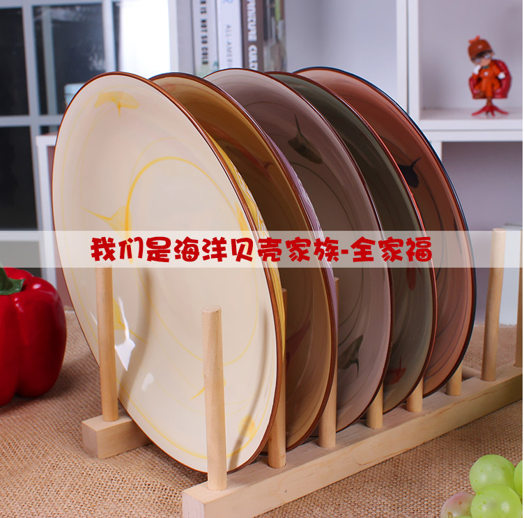 The Original Japanese and Korean ceramics tableware five - color series of peace and prosperity for the deep dish bowl