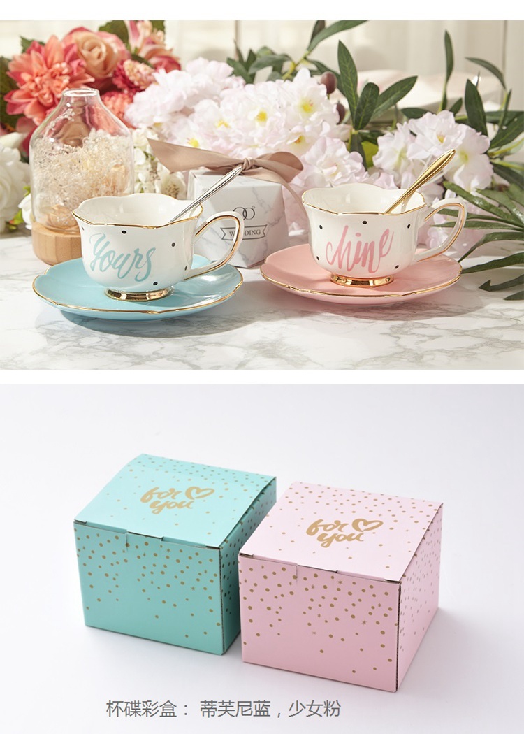 European kit high - grade ipads China coffee cups ceramic cup creative household coffee cups and saucers suit afternoon tea cups