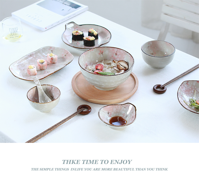 Flower creative hand - made ceramic tableware tableware informs the bowl dish dish soup bowl plate composite ceramic package