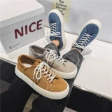 Дышащие тканевые универсальные трендовые туфли на платформе, кроссовки, коллекция 2022, подходит для подростков, в корейском стиле