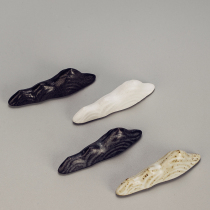 Japan-style Chopstick Rack Cutlery Shelf Creative Mountain Porcelain Pen Holder Spoon Rack Chopsticks Chopstick Chopstick Tug Original Design Chinese Pottery