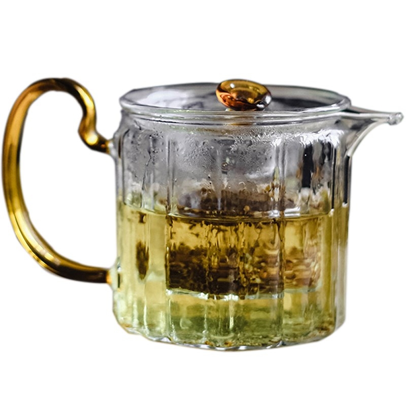 Manual heat - resistant glass teapot single pot of domestic high temperature resistant filter electric TaoLu boiled tea, Japanese tea set