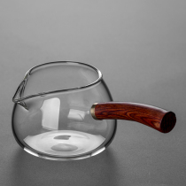 Renxin side handle fair cup glass thickened heat-resistant Kung Fu tea set Tea ceremony accessories Tea pour tea set Japanese tea sea