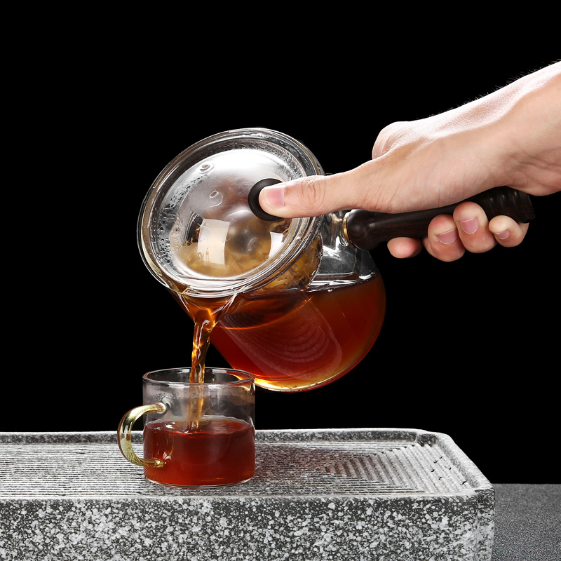 RenXin glass steam boiling tea pot cooking automatic tea stove'm electric teapot TaoLu household utensils suits for