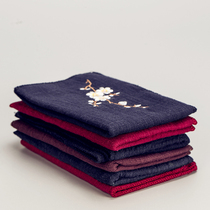 Renxin Absorbent Thickened China Wind Tea Cloth Creative Embroidery Tea Mat Tea Set Tea Duct Accessories Zero Deserve Cotton Linen Tea Towels