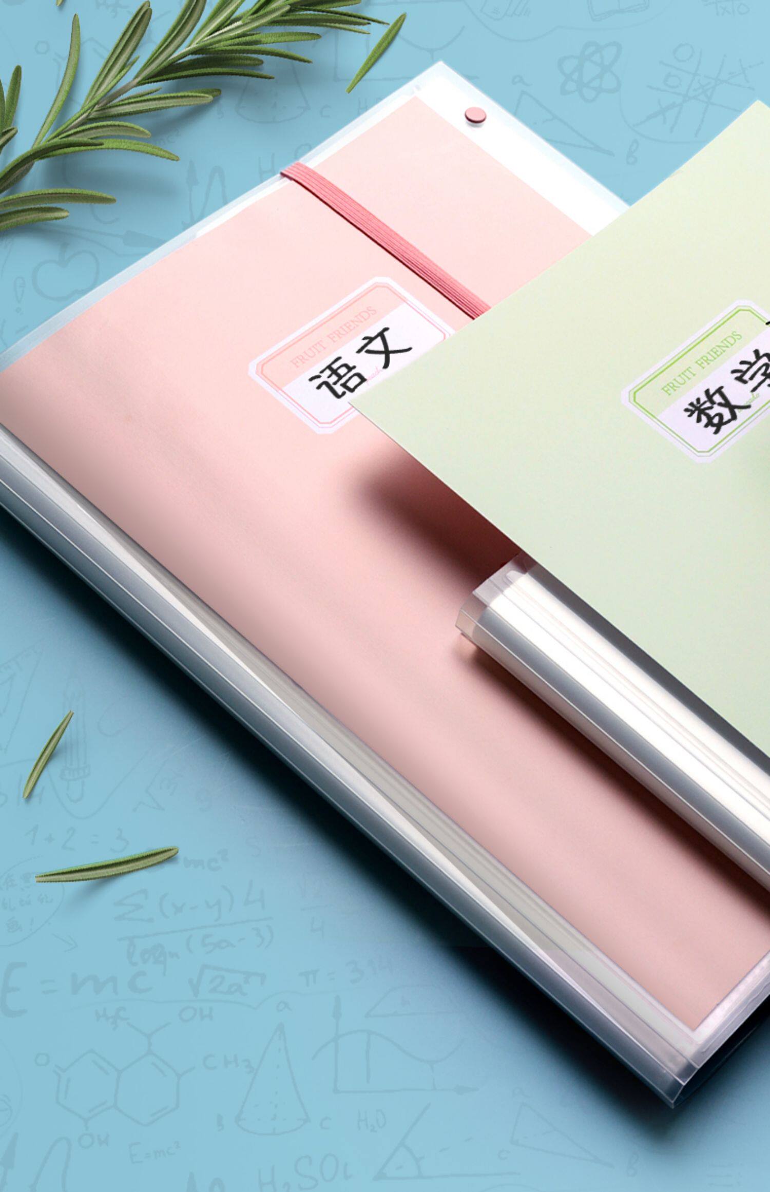 Папка для бумаг 得力a3装试卷整理神器收纳袋学生用书夹子文件夹试卷夹透明插页分类夹多层高中生资料册小学生放卷子资料夹 Deli