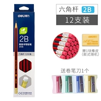 Точилка, ластик, 12 шт