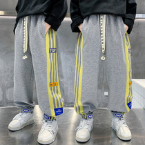 Boys autumn pants children spring and autumn casual trousers boys blow street sports pants in the big boys air pants