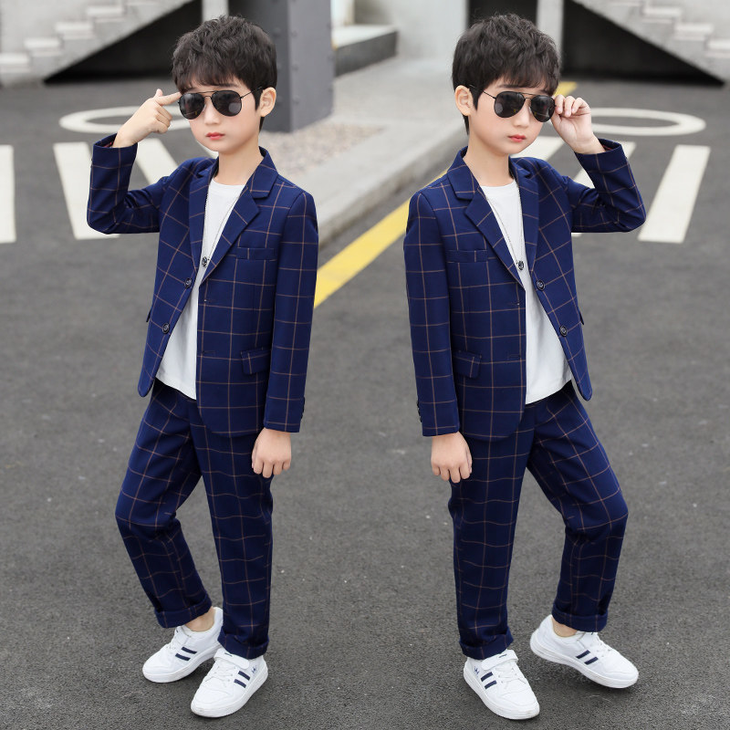 Children suits suit 2021 new spring clothing CUHK children's gowns Han version of the boys Spring and autumn season Leisure Western clothes