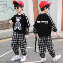 Childrens clothing boys spring suit 2021 new childrens clothes handsome spring and autumn clothes