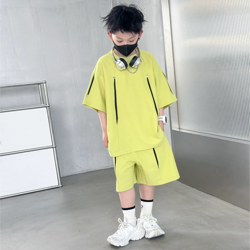 Детский комплект, летняя одежда, летние спортивные нарукавники, короткий рукав, подходит для подростков