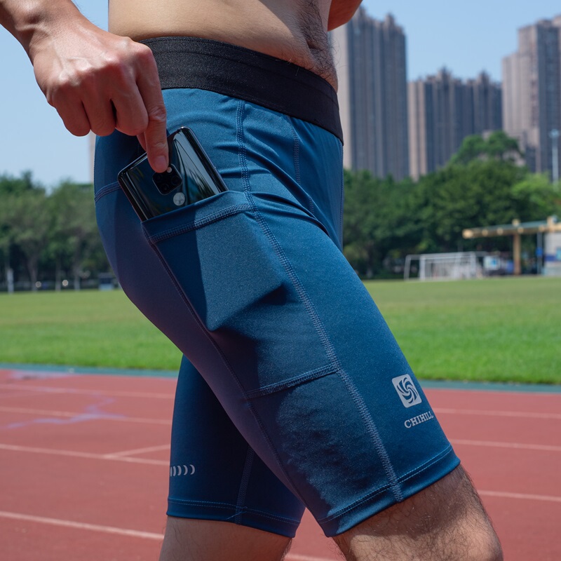 Men's Athletic Shorts for Marathon Running, Elastic Compression Five-Point Shorts, Quick-Drying, Professional Reflective Training Wear, Phone Pocket Shorts Men's Athletic Shorts for Marathon Running, Elastic Compression Five-Point Shorts, Quick-Drying, Professional Reflective Training Wear, Phone Pocket Shorts