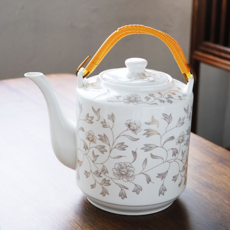 Large capacity of jingdezhen ceramic kettle suit high - temperature household explosion - proof cool blue cold water Large kettle