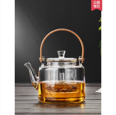 Cooking pot single electric TaoLu boil water pot of tea, heat - resistant glass high - temperature thickening girder large tea set