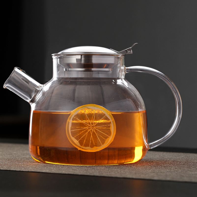 Transparent glass kettle high - temperature thickening boiled water electricity TaoLu household health fruit teapot set the teapot