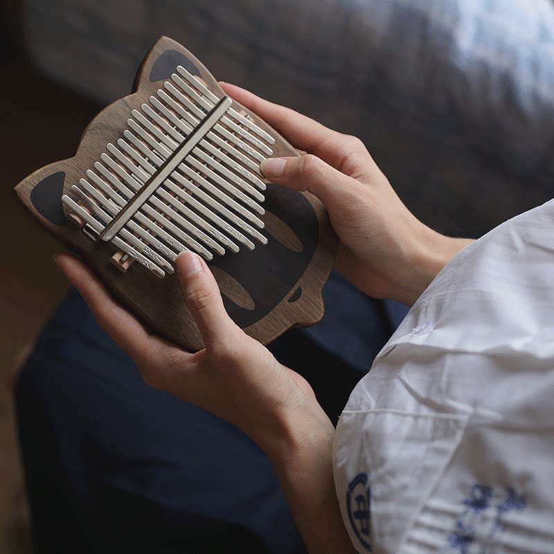 Casida shaped thumb piano Kalimba 17-tone kalimba thumb piano beginner frog Ali Panda