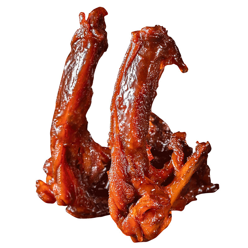 Ice-Cooked Honey-Glazed Duck Collarbone Snacks, Casual Food, Duck Bones, Duck Collarbone Braised Food, Ready-To-Eat Vacuum-Packed