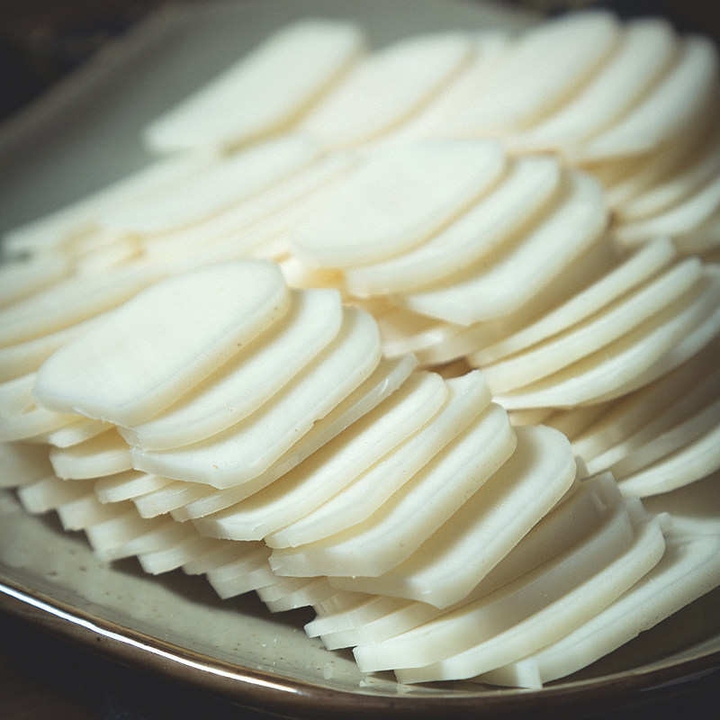 Minzhen Rice Cake Handmade White Cake 2.5kg Fujian Specialty Vacuum Packed Water-Milled White Cake Strips Hot Pot Side Dish Rice Cake Strips