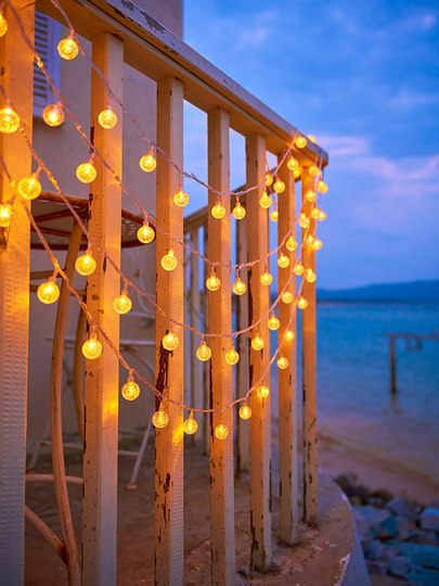 Star lights LED small colorful lights flashing light string outdoor decoration New Year lighting atmosphere light belt hanging Christmas tree pendant