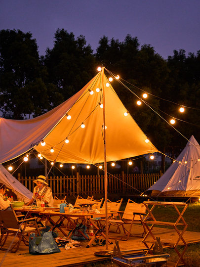 Outdoor atmosphere light big ball solar light string led string light lantern shop window Christmas decoration light strip