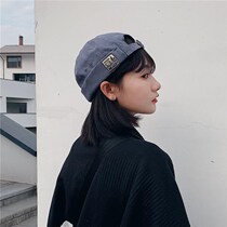 Autumn and winter British retro stickers Landmaster hat female Korean version of curled yuppie hat Street Tide people melon hat children