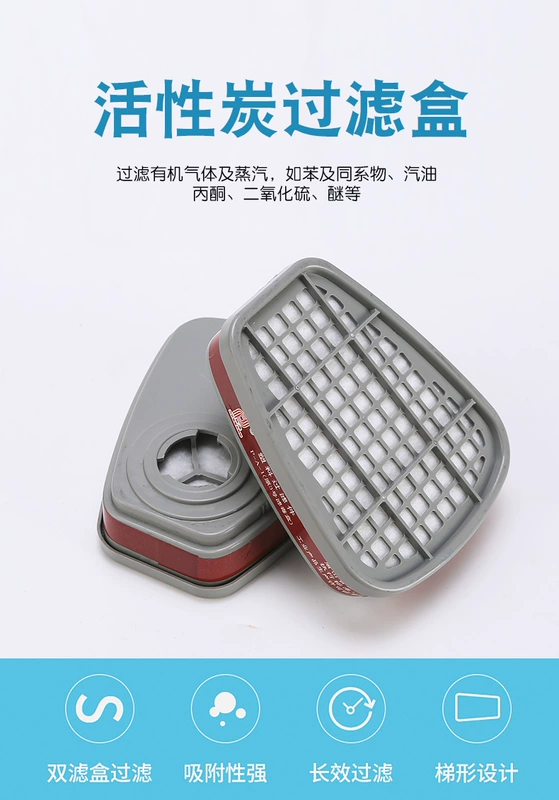Mặt nạ phòng độc phun sơn toàn mặt chống khí hóa chất công nghiệp bảo vệ toàn mặt bụi mặt nạ phòng độc thuốc trừ sâu mặt nạ chống khói 3m của mỹ