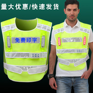 Áo phản quang nhấp nháy đèn LED sạc với đèn flash áo phản quang tòa nhà tốc độ cao quần áo xây dựng an toàn ban đêm áo bảo hộ gile