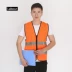 Áo phản quang cưỡi công trường xây dựng vệ sinh xe máy lưới thoáng khí xây dựng quần áo phản quang áo vest an toàn tùy chỉnh áo phản quang bảo hộ 