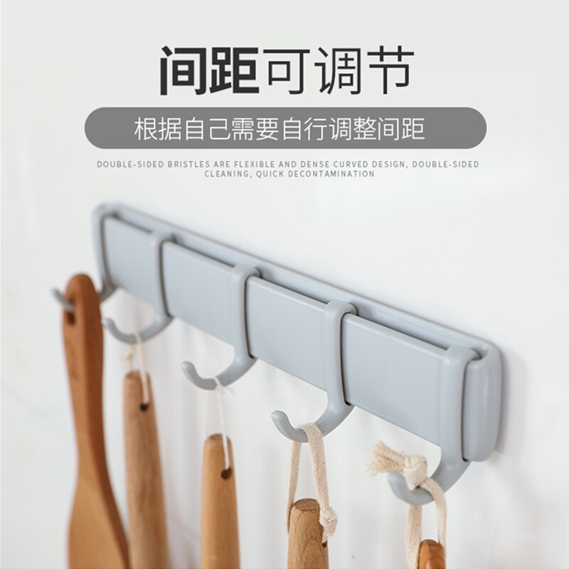 Door rear hanger hanging hanger bedroom door free of punching clothes hook key clothes rack wall-mounted wall Dormitory Racks