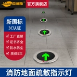 Знак эвакуации, пожарная индикаторная лампа, квадратное безопасное точечное освещение для кладбищ