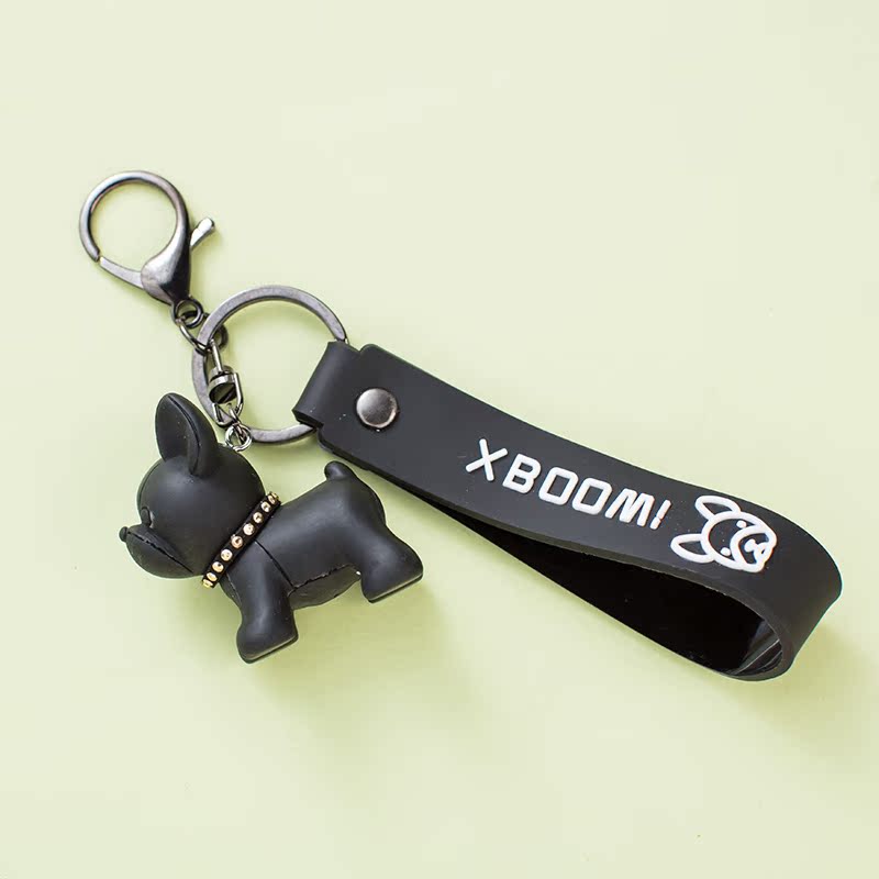 BlackFadou puppy Key buckle bullfight Shiba Inu Key chain the republic of korea lovely puppy Doll originality lovers Pendant