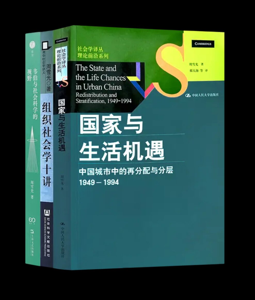【周雪光作品集(3册)含签名本选项】国家与生活机遇 +韦伯与社会科学的视野+组织社会学十讲 保证正版全新