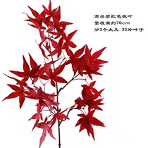 Red single branch chicken claw Maple Japanese red maple leaf bonsai green plant leaf landscape decorative floral simulation fake green