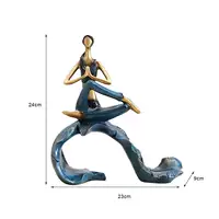 Синяя девушка-йога, модель B