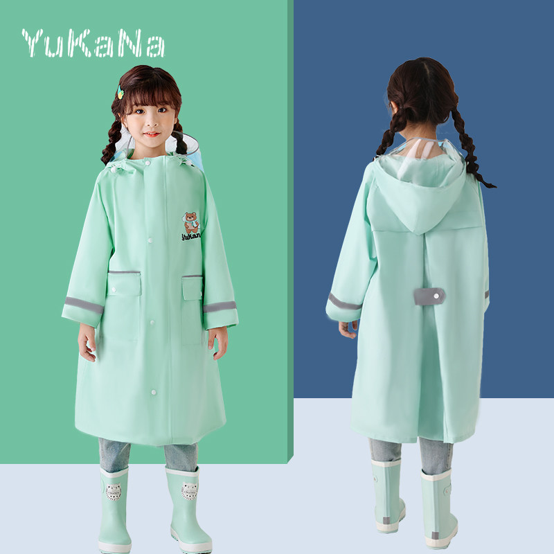Hakkana Children's Rainjacket Girls School School Children's Kindergarten Children Rain Clothes
