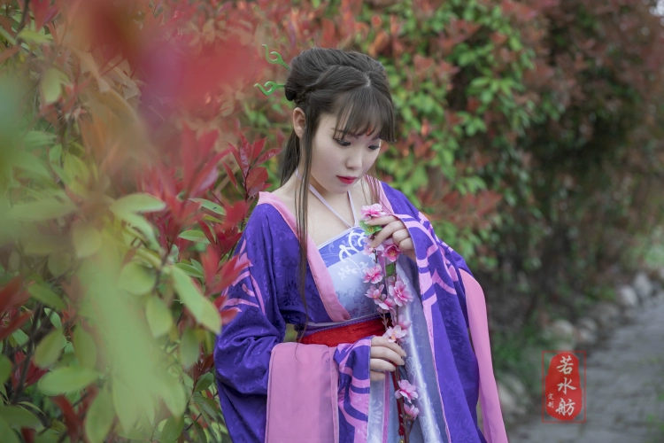 Nếu rái cá - Liu Mengli Xianjian Qixia Chuan bốn thanh kiếm cổ tích bốn cosplay nữ trò chơi quần áo anime gửi 簪 - Cosplay