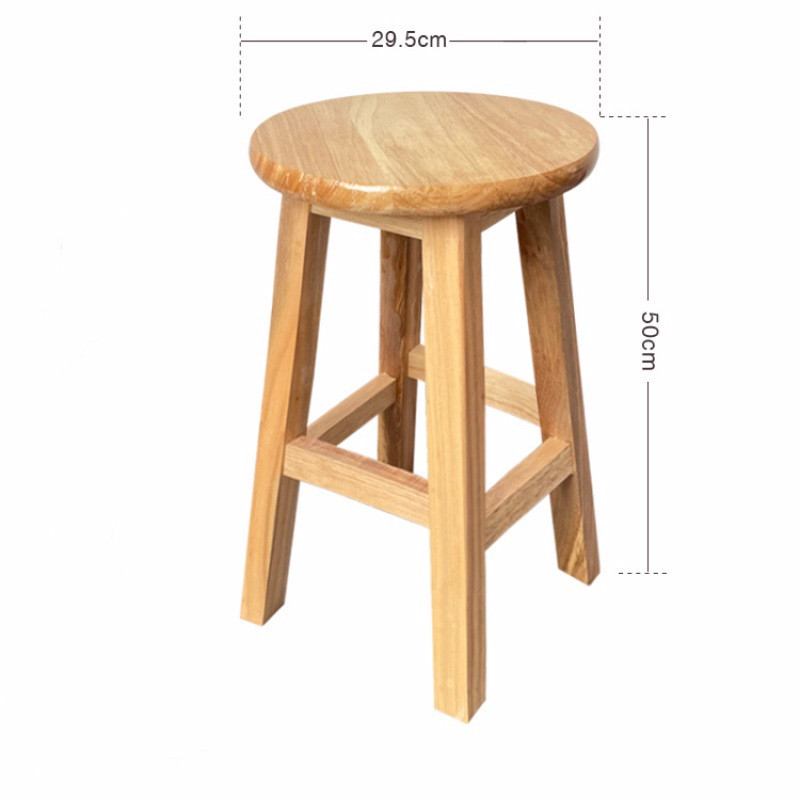 Dining chair solid wood table chairs Wood stools Home Bench Commercial Modern Minima Casual Wood Retro Little Chairs
