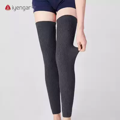 Yoga sports leggings thickened long version short black and gray Iyengar shorts knee pads socks foot pads leggings warm