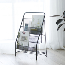 Beauty Salon commercial newspaper magazine rack landing iron art book newspaper picture book restaurant leaflet information storage display rack
