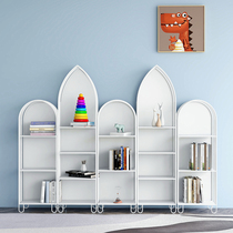 Iron art-free installation against the wall bookshelf floor childrens toys storage shelf home simple modern bookcase