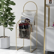 Degree one ins small bookshelf landing Beauty Salon magazine storage shelf beauty industry leaflet display stand vertical newspaper stand