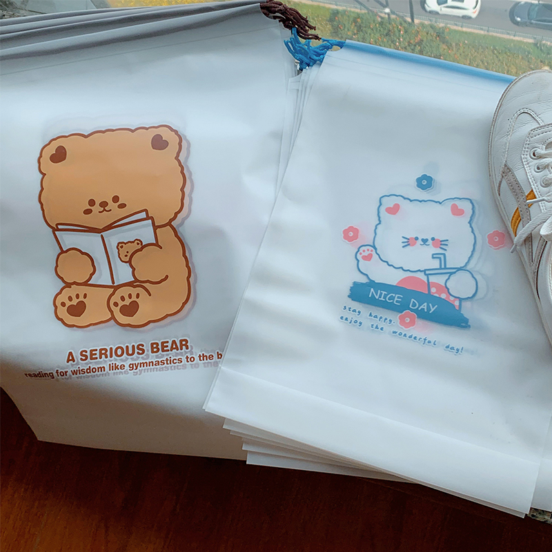 Clothing Slippers Sneakers Shoes Shoes Collection Bag Travel Theiner Portable Dust-Proof Containing Shoes Bag Bunch Mouth Containing Bag Shoes Bag